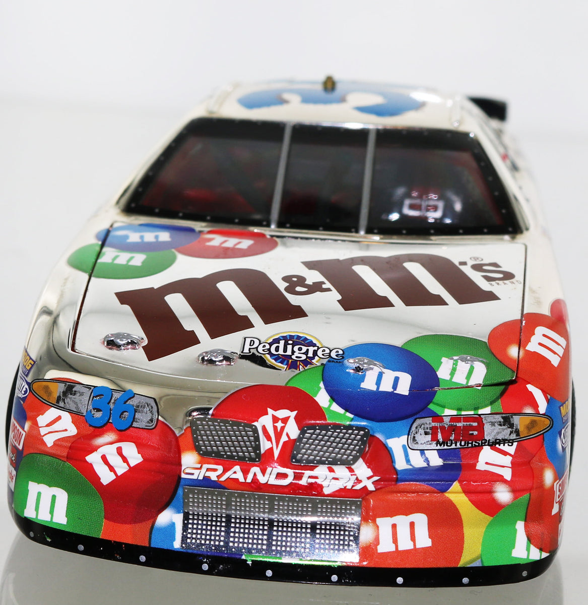 Kenny Schrader #36 M&M's 2002 Grand Prix Limited Edition Silver Chrome  Chase Diecast