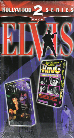 VHS 2 Cassette Tape Pack. Elvis. Hollywood Series