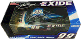 Kurt Busch. #99 Exide 1999 Ford Race Truck. 1/24th Scale. Autographed