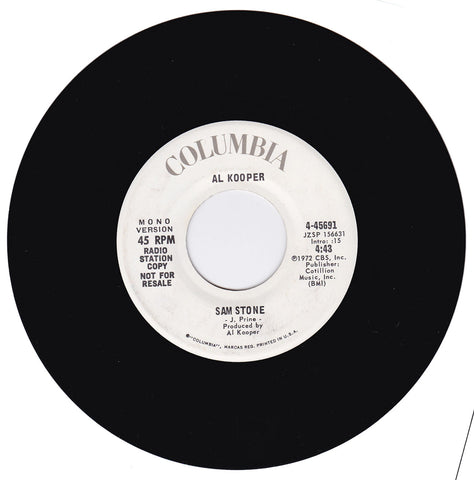 Al Kooper Sam Stone 45 rpm vinyl record