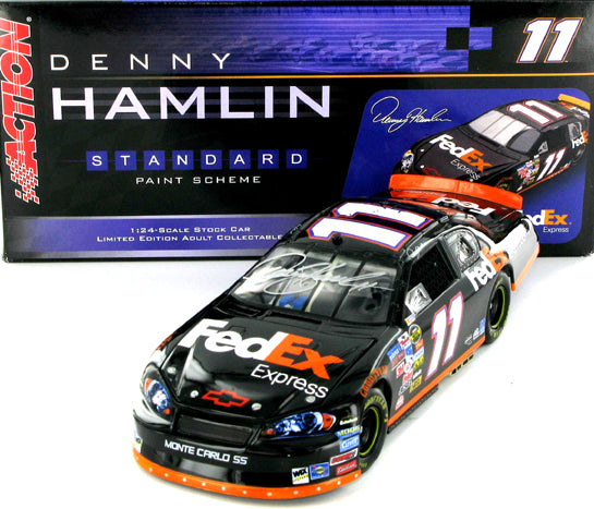 Denny Hamlin #11 FedEx Express 2006 Monte Carlo. Autographed