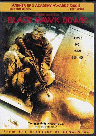 DVD. Black Hawk Down starring Josh Hartnett and Ewan McGregor