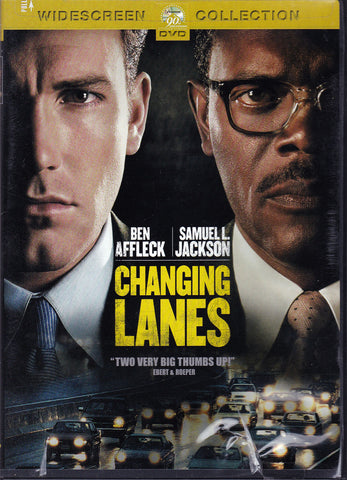 DVD. Changing Lanes starring Ben Affleck and Samuel L. Jackson