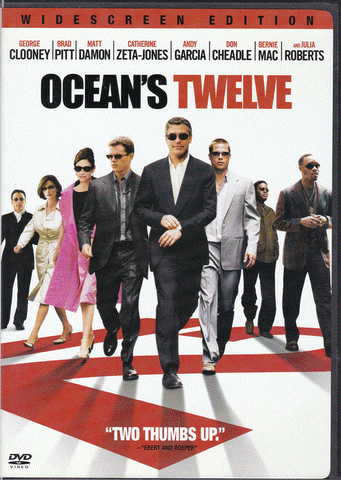 DVD. Ocean's Twelve starring George Clooney, Brad Pitt, Matt Damon