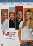 DVD. Rumor Has It staring Jennifer Aniston, Kevin Costner, Shirley MacLaine, and Mark Ruffalo
