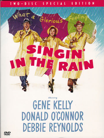 DVD. Singin' In The Rain starring Gene Kelly, Donald O'Conner and Debbie Reynolds