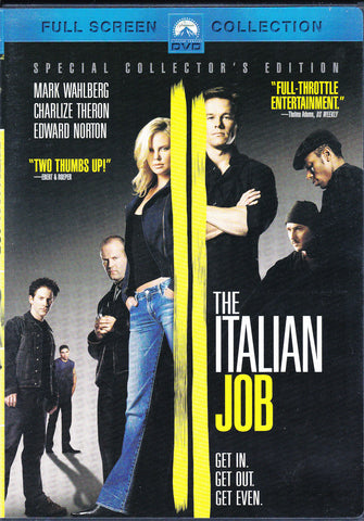 DVD. The Italian Job starring Mark Wahlberg, Charlize Theron and Edward Norton