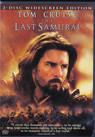 DVD. The Last Samurai starring Tom Cruise