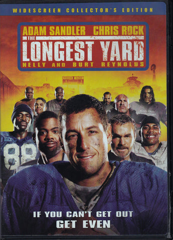 DVD. The Longest Yard starring Adam Sandler and Chris Rock