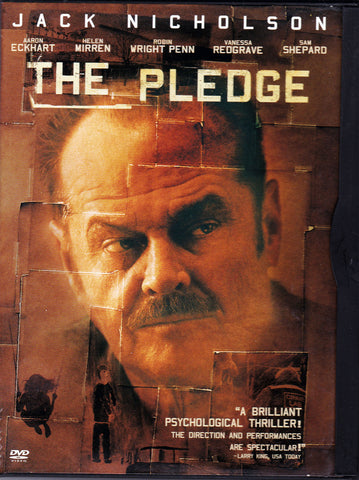 DVD. The Pledge Starring Jack Nicholson and Aaron Eckhart