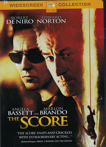 DVD. The Score starring Marlon Brando and Robert Deniro
