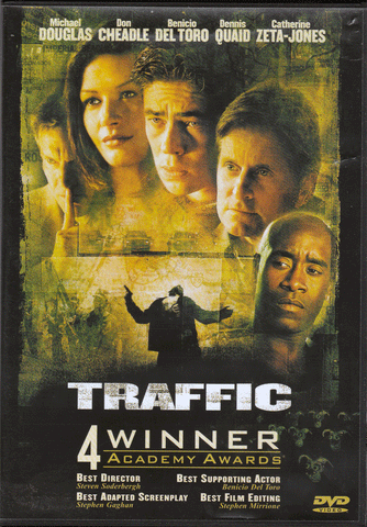 DVD. Traffic, starring Michael Douglas, Catherine Zeta-Jones and Don Cheadle