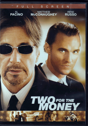 DVD. Two For The Money with Matthew McConaughey and Al Pacino