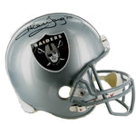 NFL Raiders Football Helmet, Full Size. autographed by #75 Howie Long