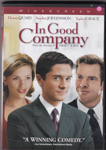 DVD. In Good Company with Dennis Quaid, Scarlett Johansson and Topher Grace