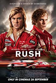 DVD (Blue-Ray). Rush starring Chris Hemsworth, Daniel Bruhl, and Olivia Wilde