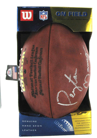 Peyton Manning autographed Wilson On Field Authentic NFL Game Football. Autographed