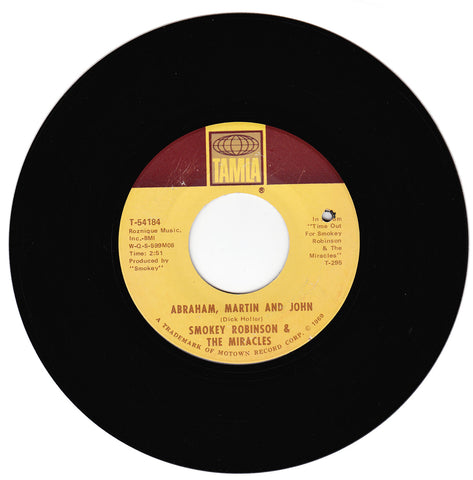 Smokey Robinson & The Miracles. Abraham, Martin and John / Much Better ...