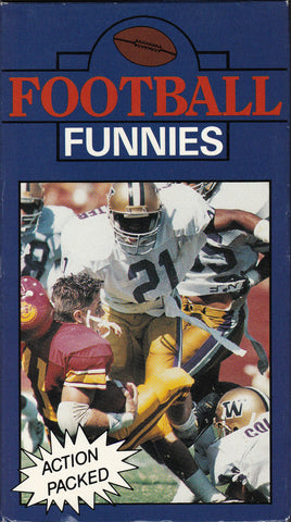 VHS Tape. Football Funnies.