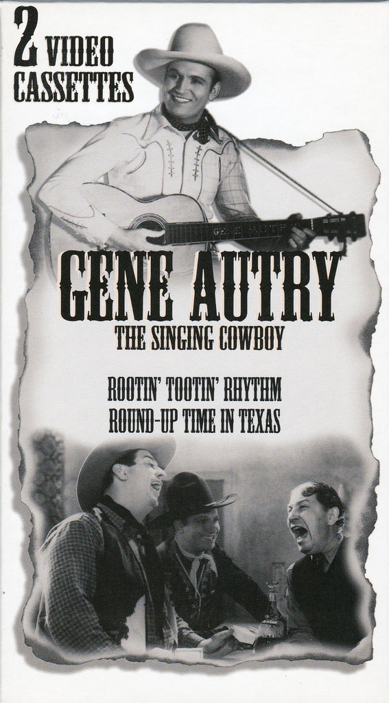 VHS Tape. Gene Autry. 2 Films. Rootin' Tootin' Rhythm and Round-Up